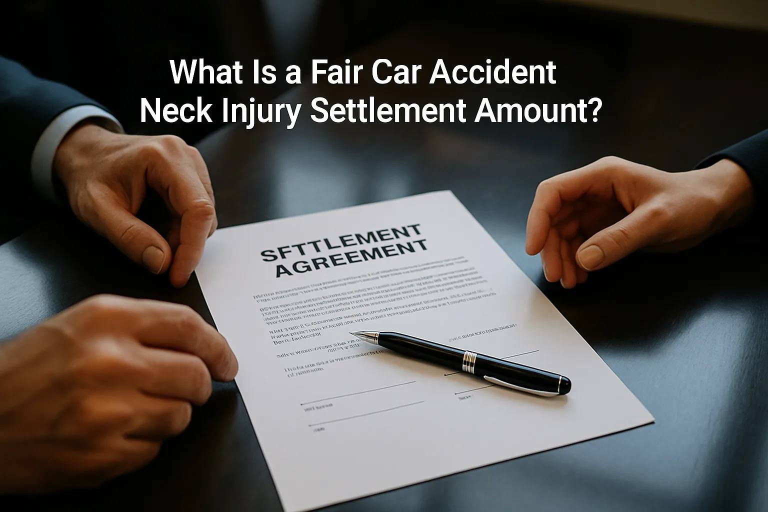 What is a fair car accident neck injury settlement amount?