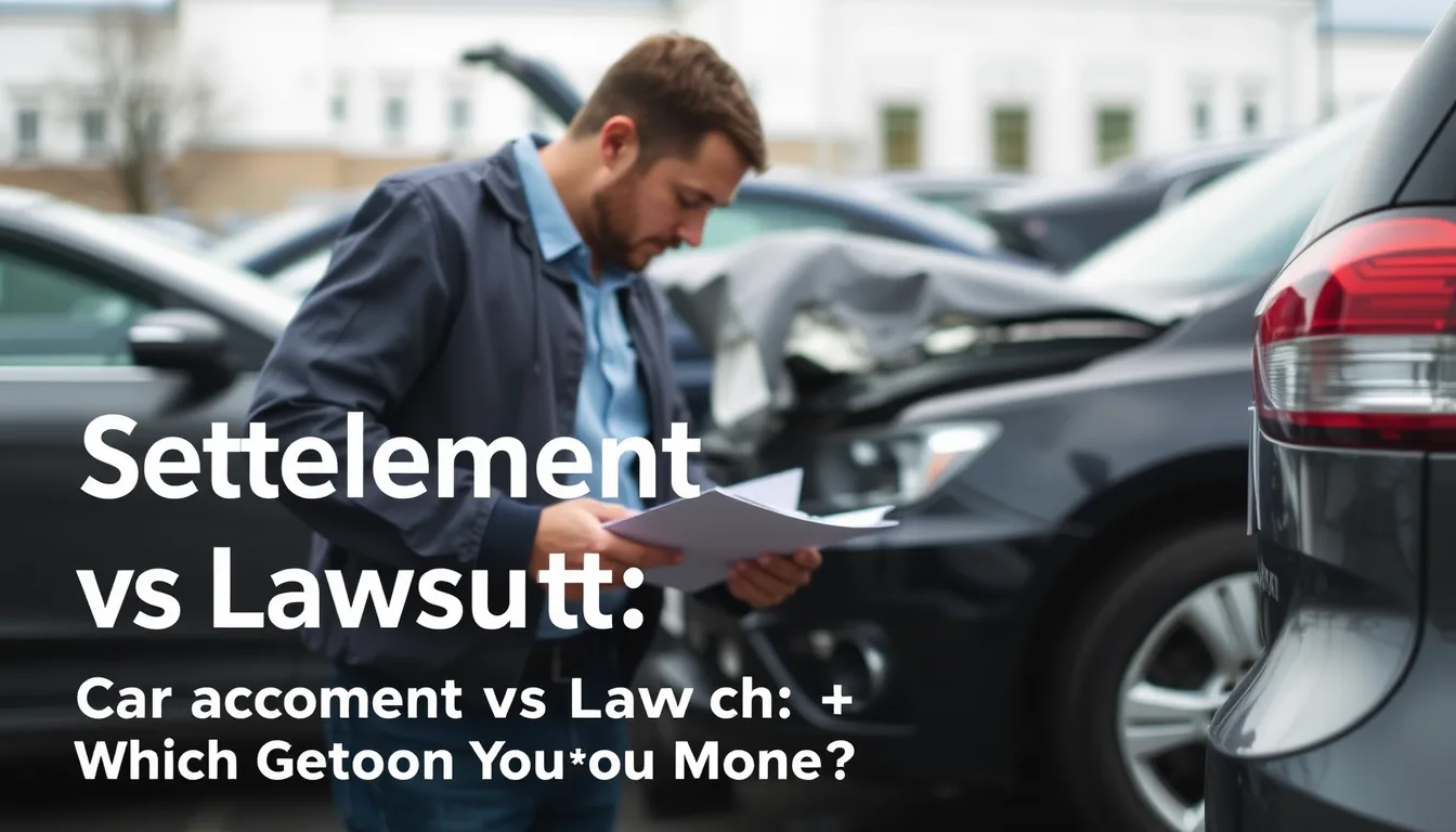 Related guide: Car accident settlement vs lawsuit: which gets you more money?