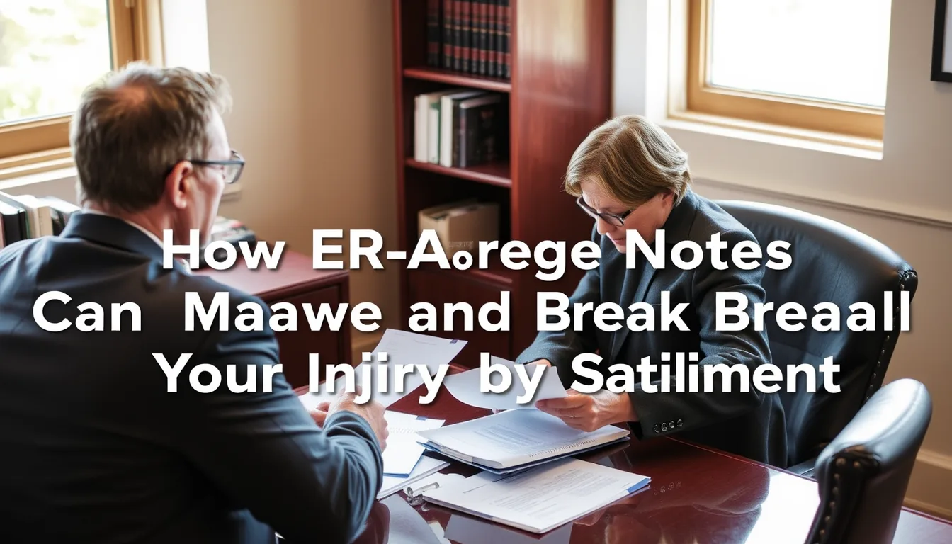 How er triage notes can make or break your injury settlement