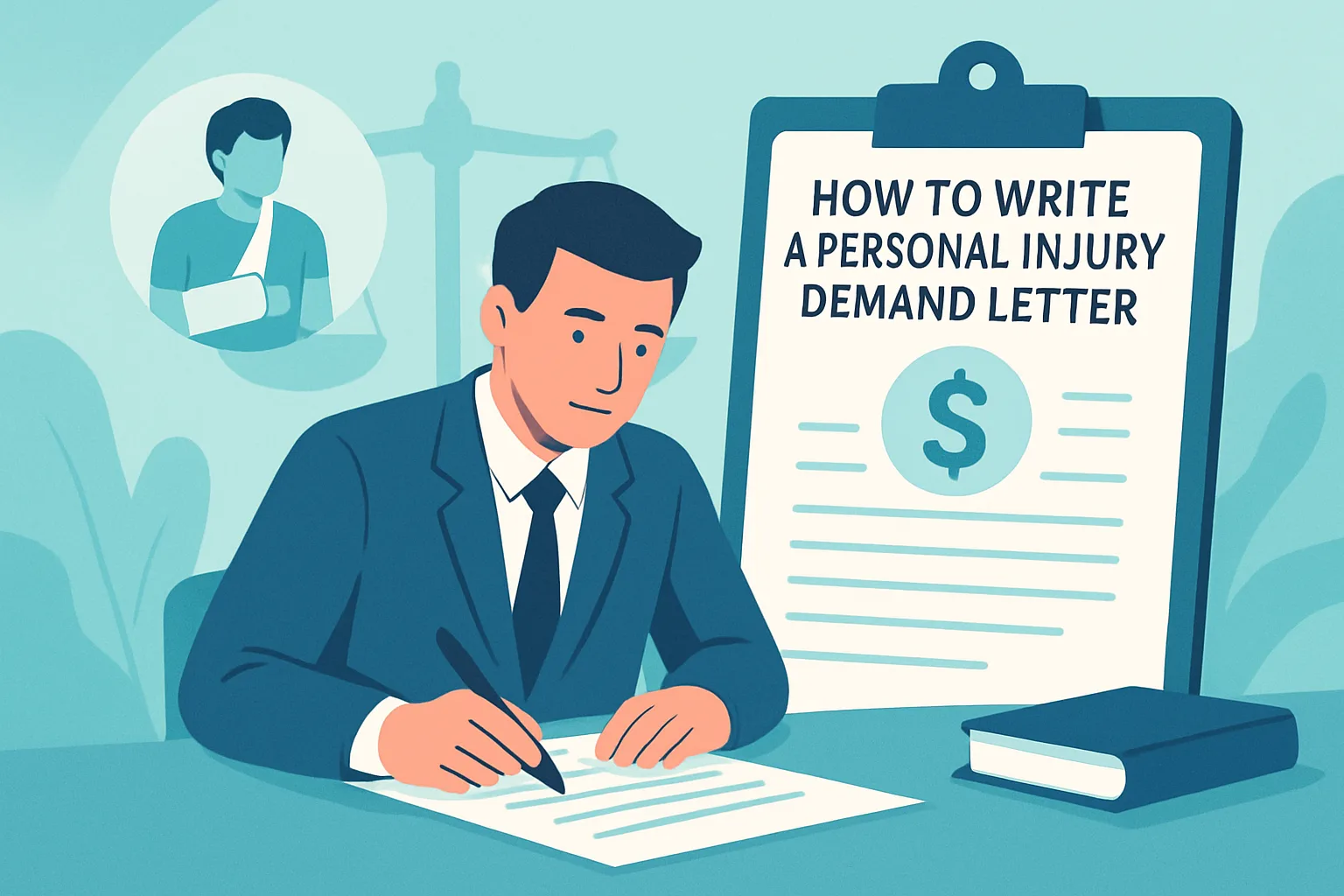 Illustration about how to write a personal injury demand letter