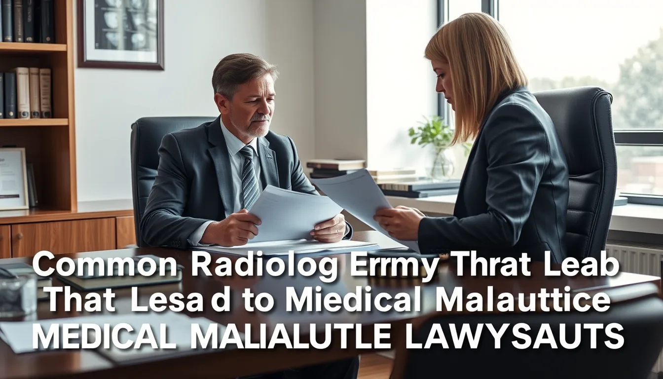 Common radiology errors that lead to medical malpractice lawsuits