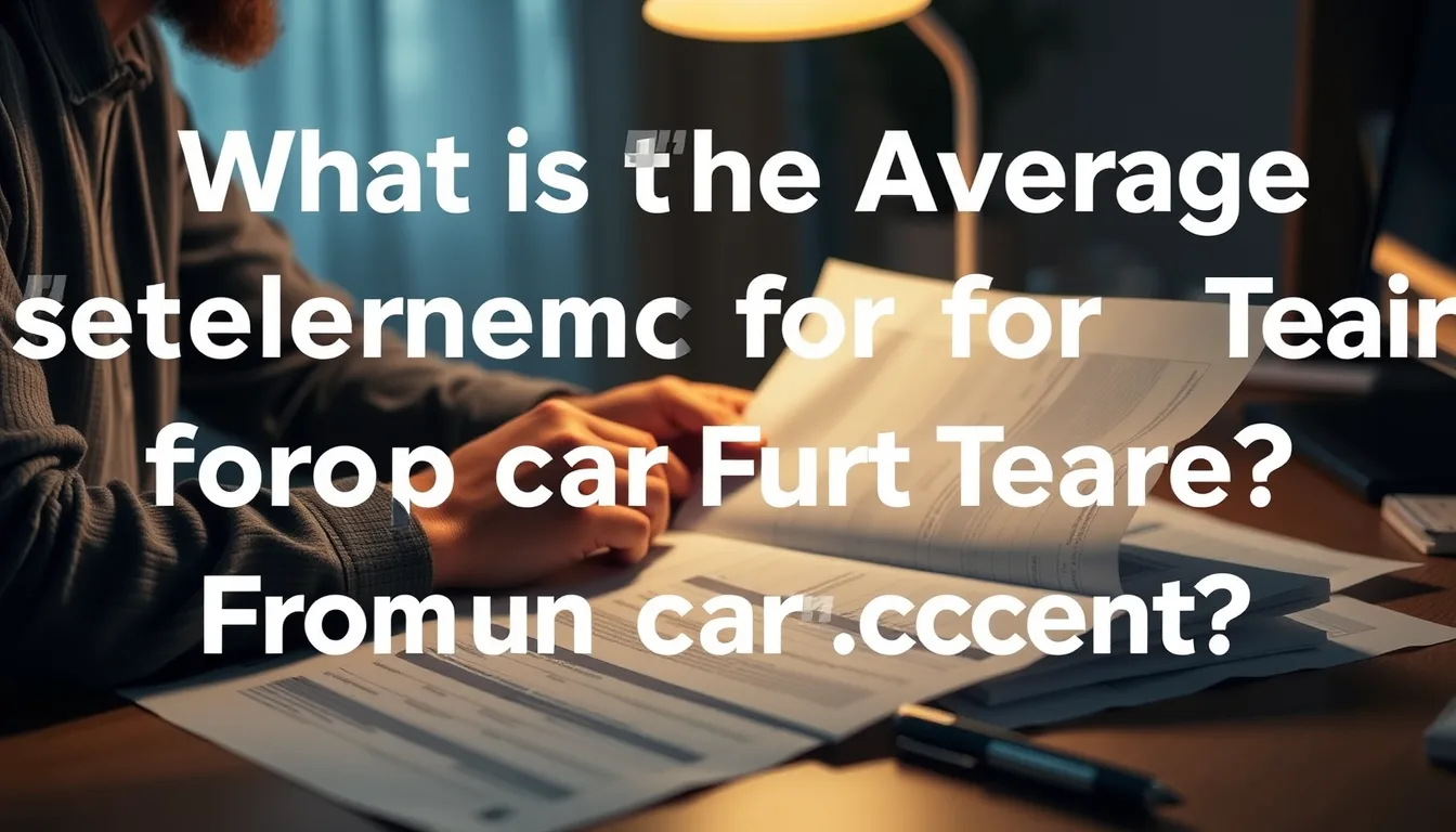 Key information: What is the average settlement for a rotator cuff tear from a car accident?